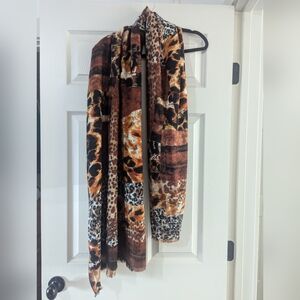 NWT Leopard Print Scarf